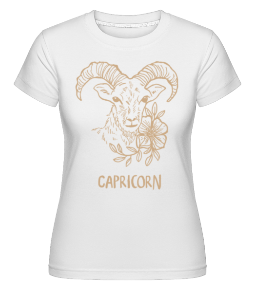 Scribble Style Zodiac Sign Capricorn · Shirtinator Frauen T-Shirt günstig online kaufen