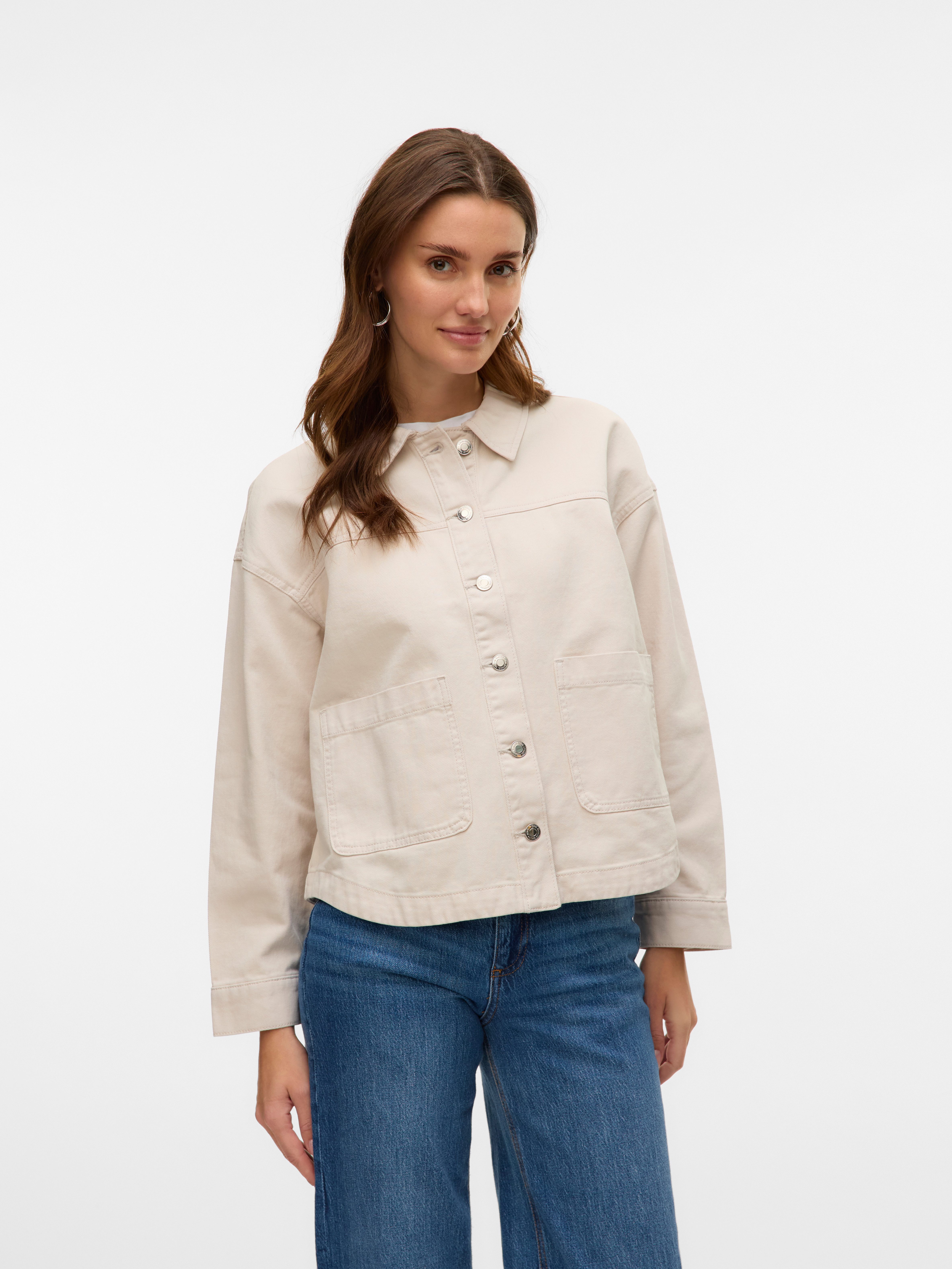Vero Moda Jeansjacke "VMJAMIE LS DENIM SHACKET MIX NOOS" günstig online kaufen