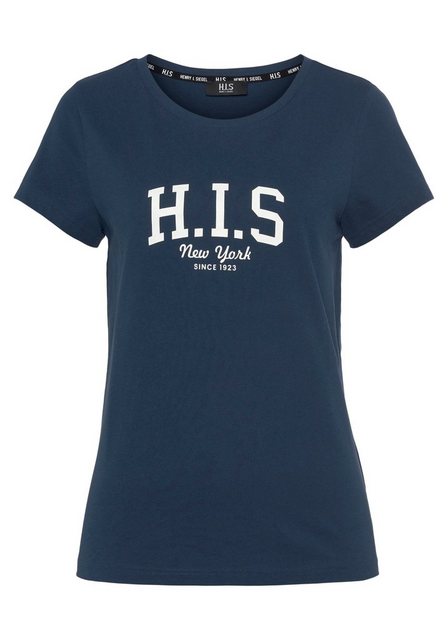 H.I.S T-Shirt mit Logo-Print vorne günstig online kaufen