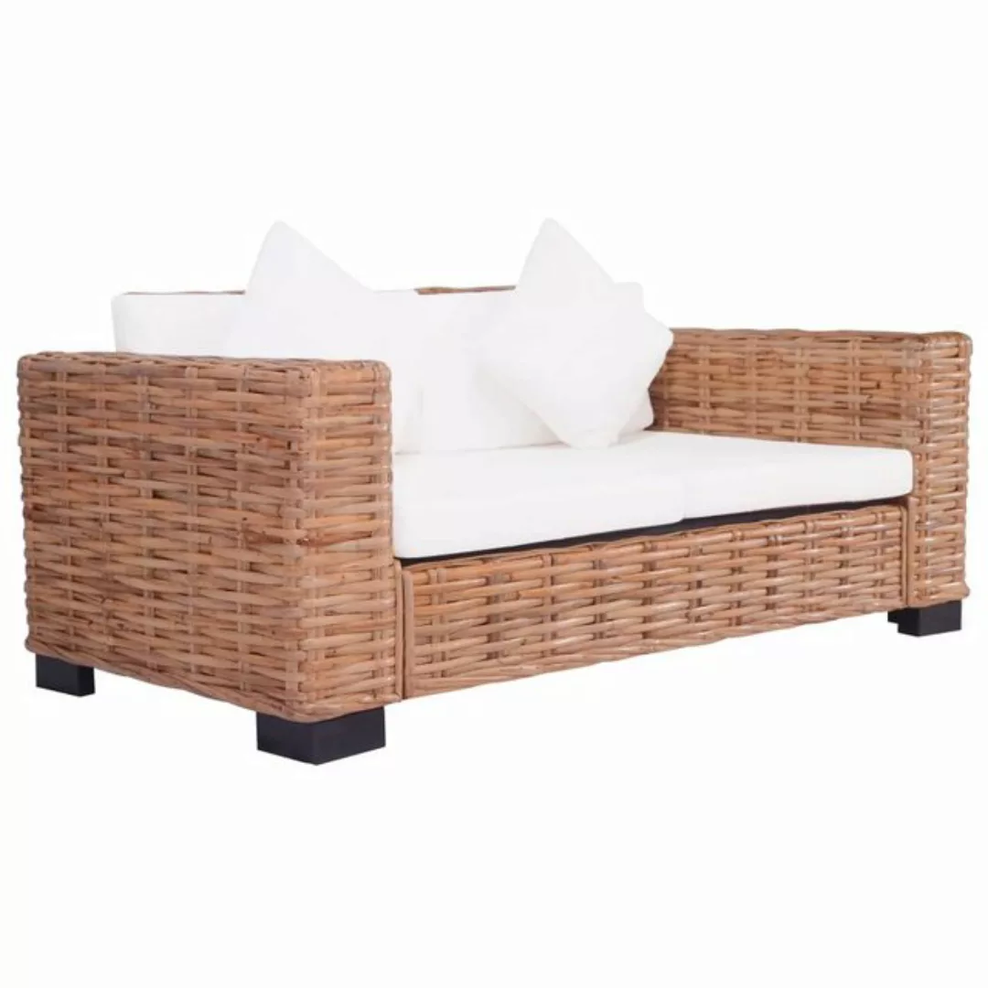 2-sitzer Gartensofa Natürliches Rattan günstig online kaufen