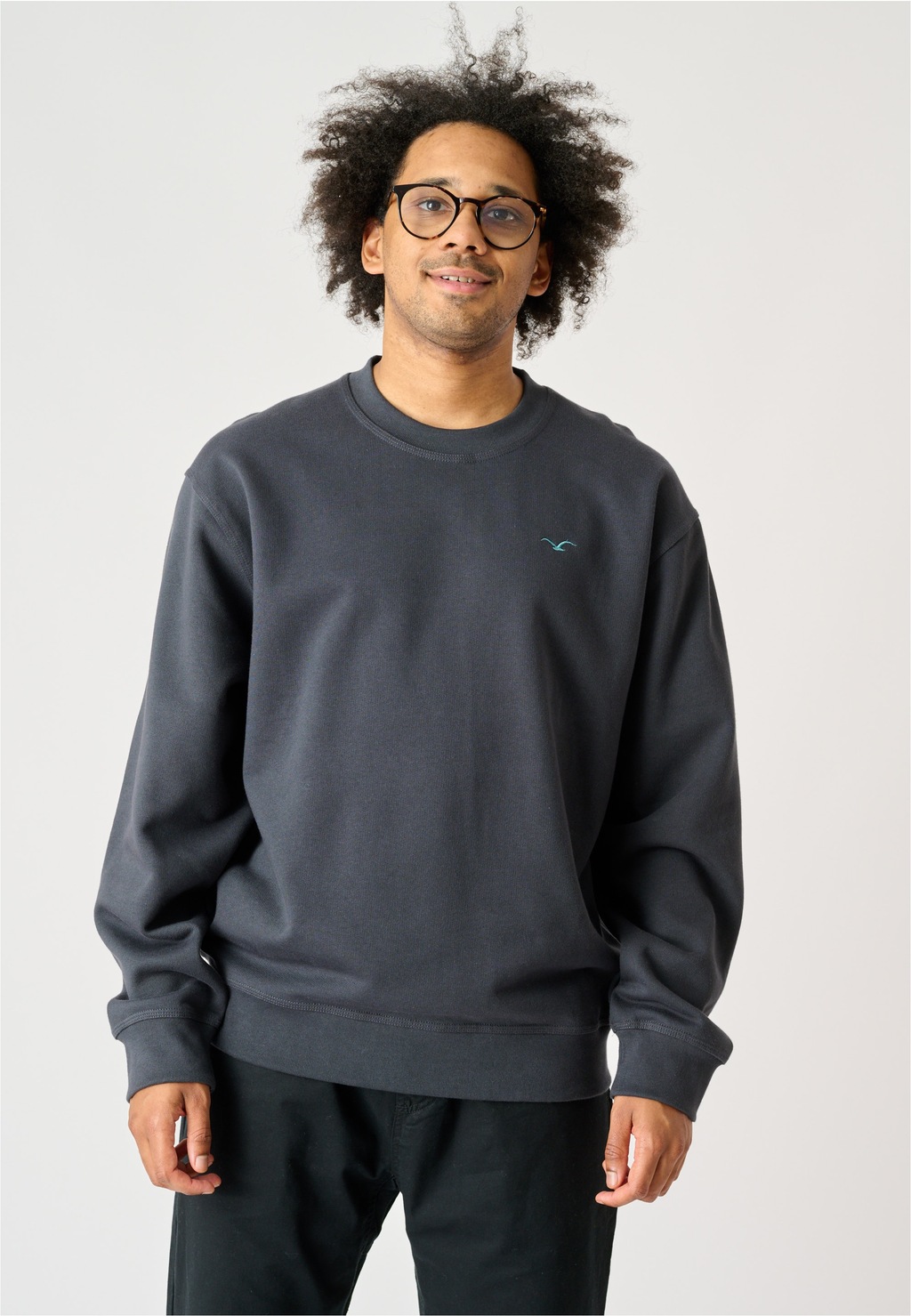 Cleptomanicx Sweatshirt "Ligull Boxy", mit kleiner Möwenstickerei günstig online kaufen