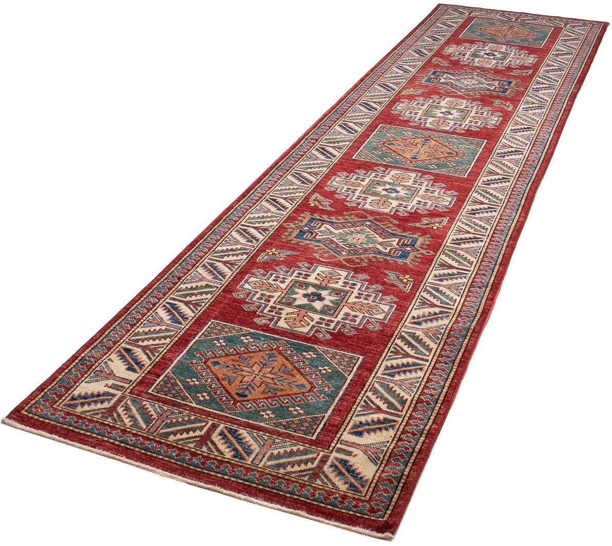 morgenland Orientteppich »Ziegler - Kazak - 327 x 79 cm - dunkelrot«, recht günstig online kaufen