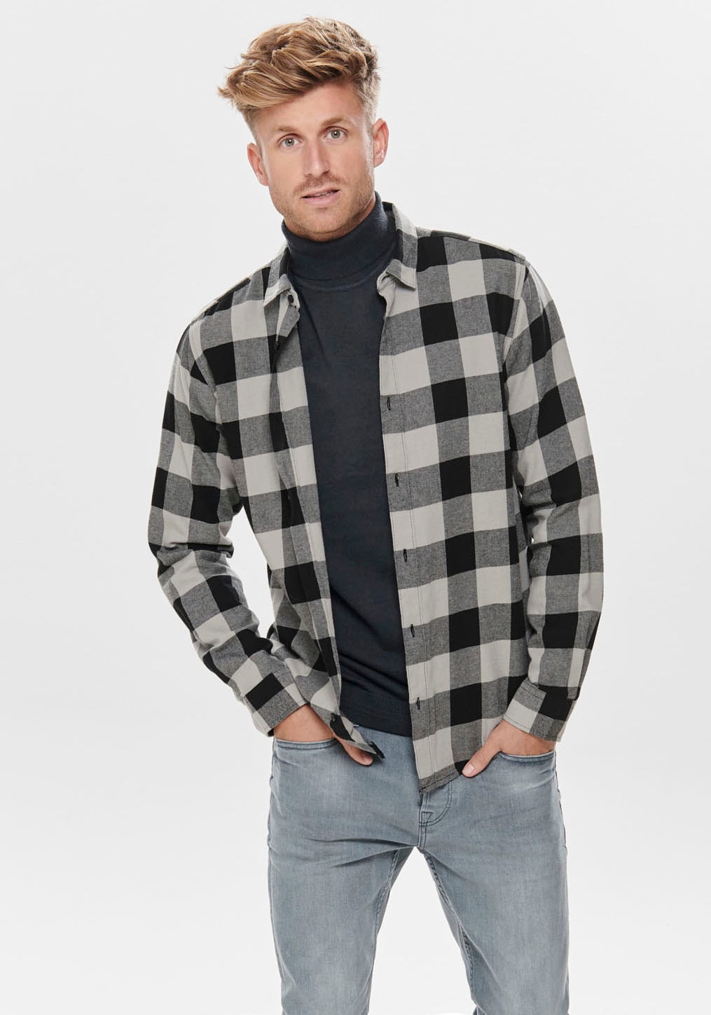 Only & Sons Herren Freizeithemd ONSGUDMUND LS CHECKED SHIRT günstig online kaufen