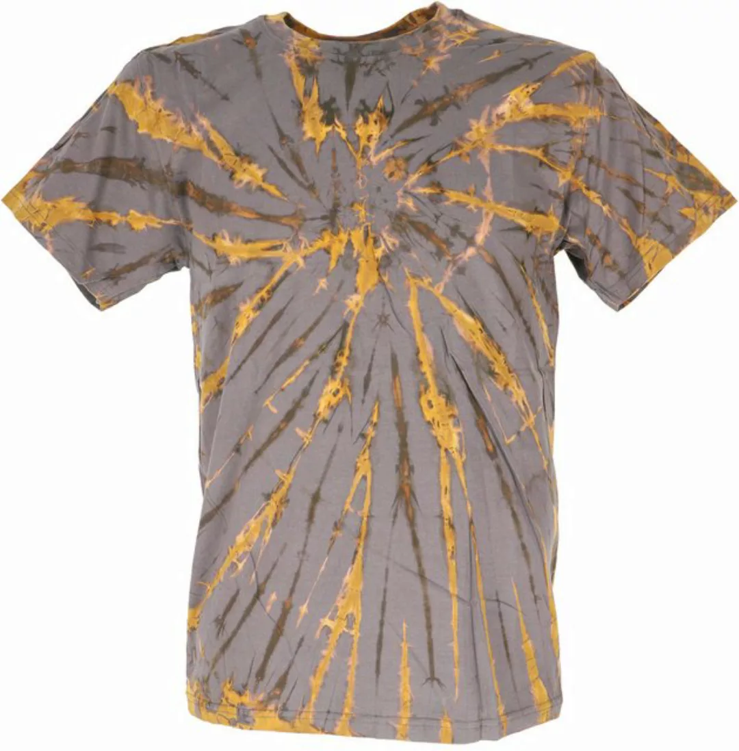 Guru-Shop T-Shirt Batik T Shirt, Herren Kurzarm Tie Dye Shirt -.. Goa Style günstig online kaufen