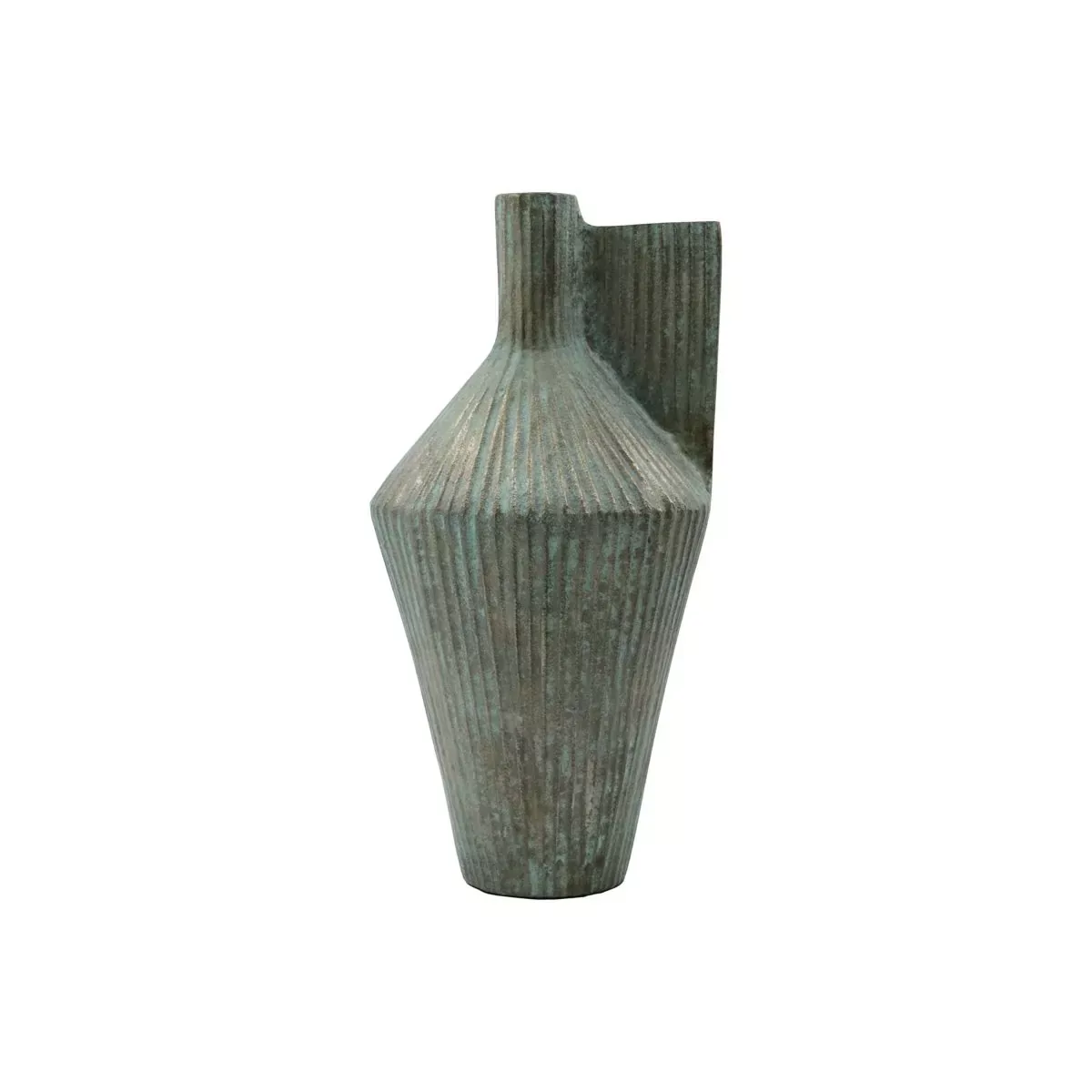 Vase Cleo aus Aluminium in Blau und Gold günstig online kaufen