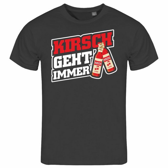 deinshirt Print-Shirt Herren T-Shirt Kirsch geht immer Funshirt mit Motiv günstig online kaufen