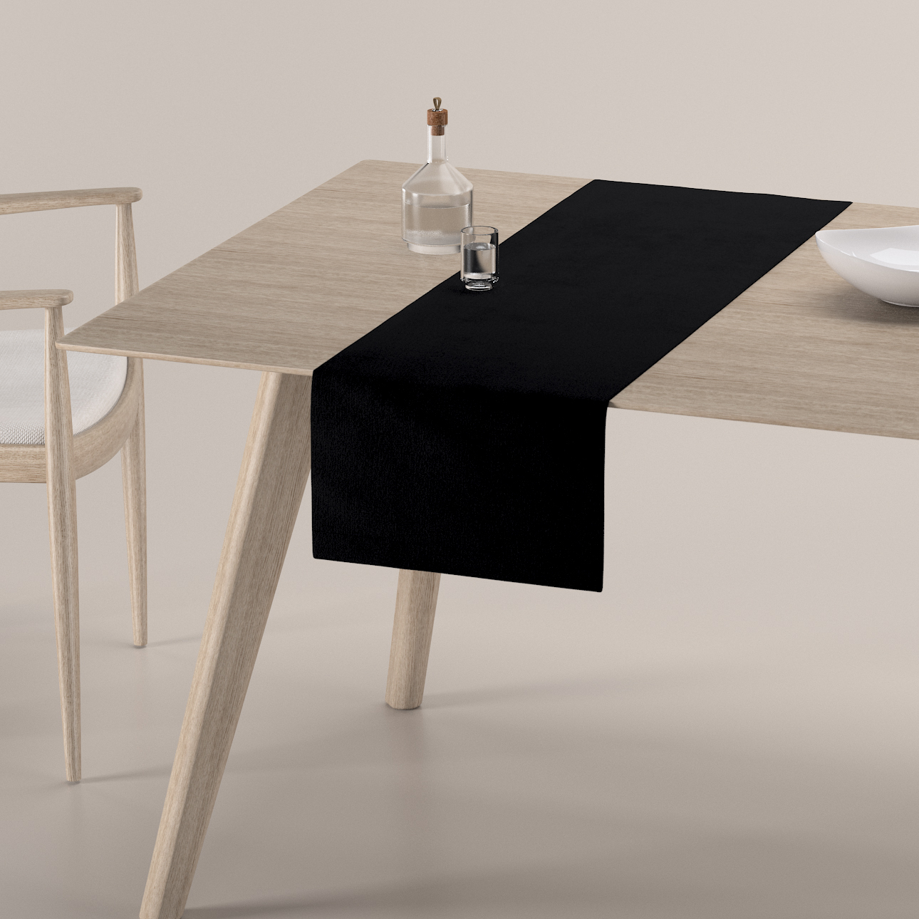 Tischläufer, schwarz, 40 x 130 cm, Crema (179-11) günstig online kaufen