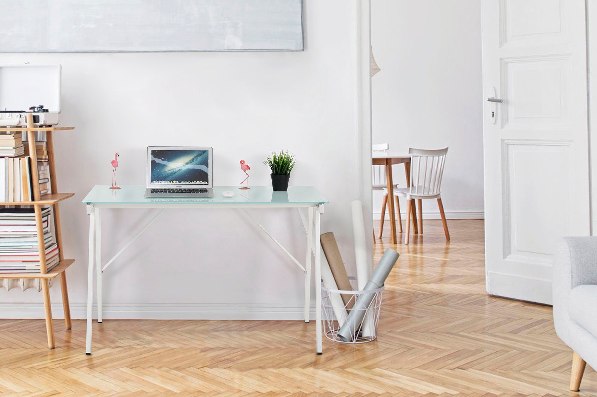 INOSIGN Schreibtisch "Tullia", mit Platte aus Sicherheitsglas günstig online kaufen
