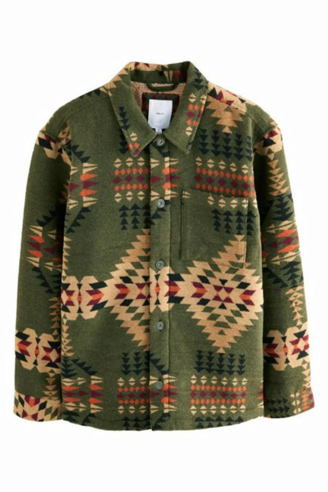 Next Hemdjacke Hemdjacke mit Borgfutter und Navajo-Muster (1-St) günstig online kaufen