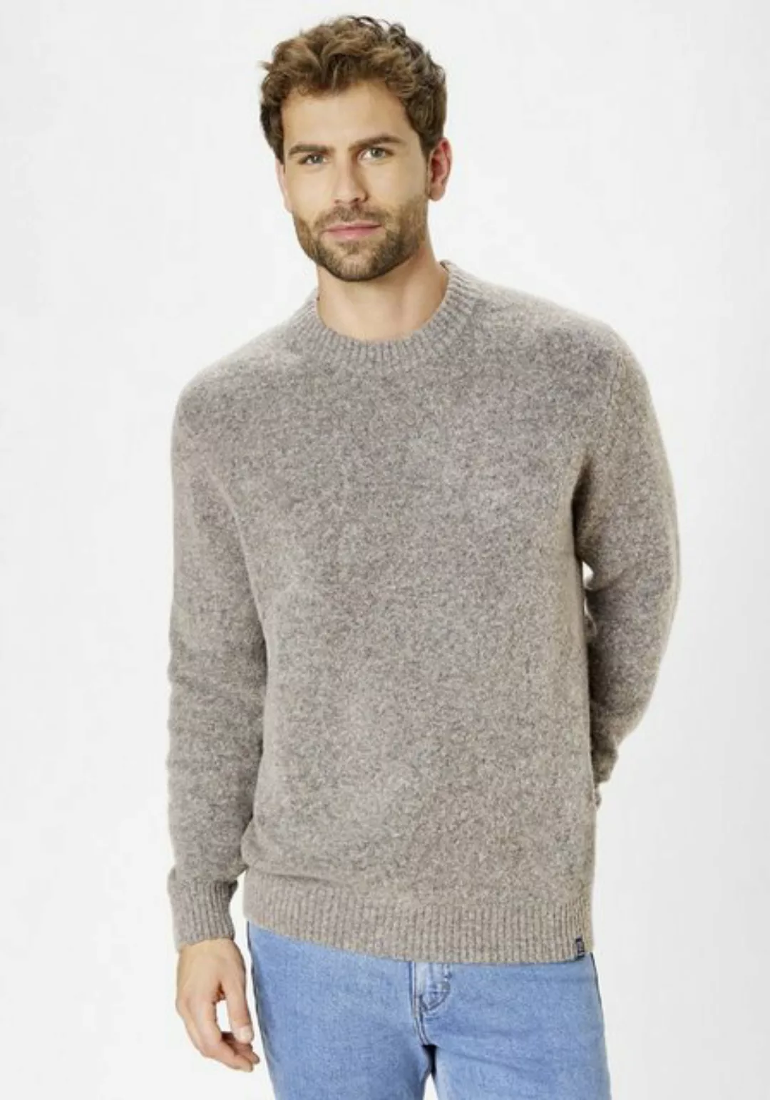 Paddock's Rundhalspullover Pullover mit Woll-Anteil günstig online kaufen