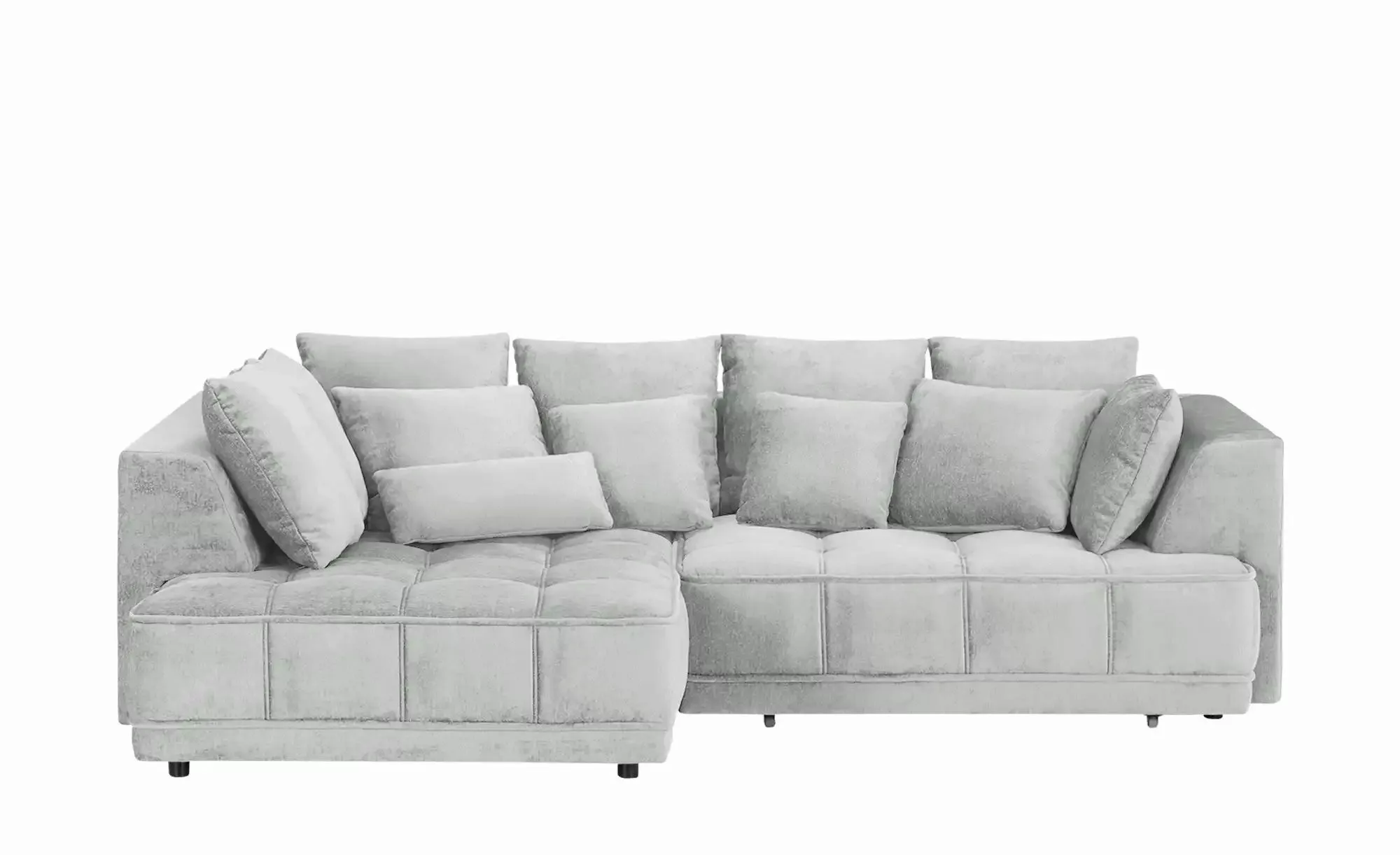 switch Ecksofa aus Samt Tiga ¦ grau ¦ Maße (cm): B: 285 H: 88 T: 205.0 Pols günstig online kaufen