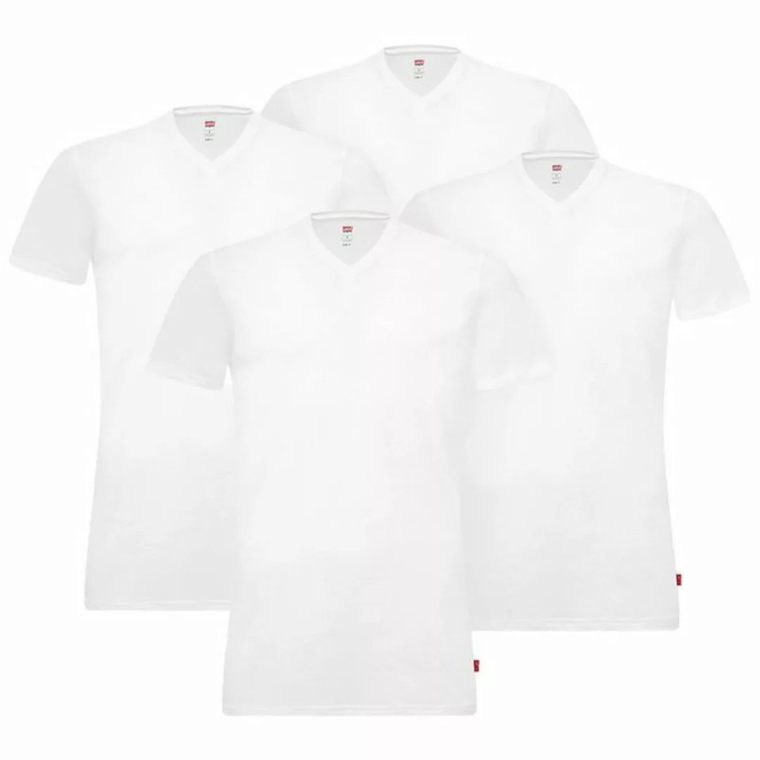 Levi's® T-Shirt Herren T-Shirts, 4er Pack - V-Ausscnitt, Kurzarm günstig online kaufen