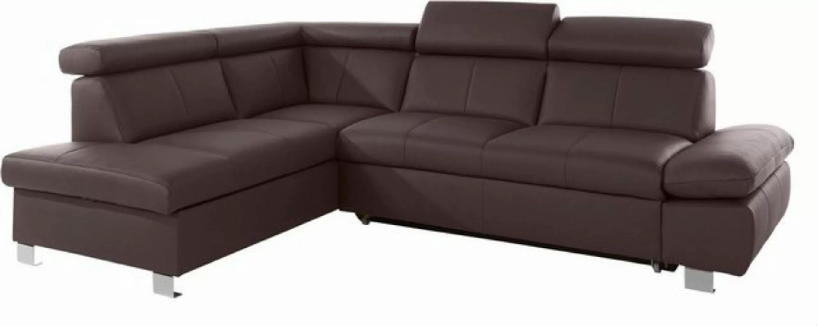 exxpo - sofa fashion Ecksofa "Happy, modern und bequem, L-Form", inkl. Kopf günstig online kaufen