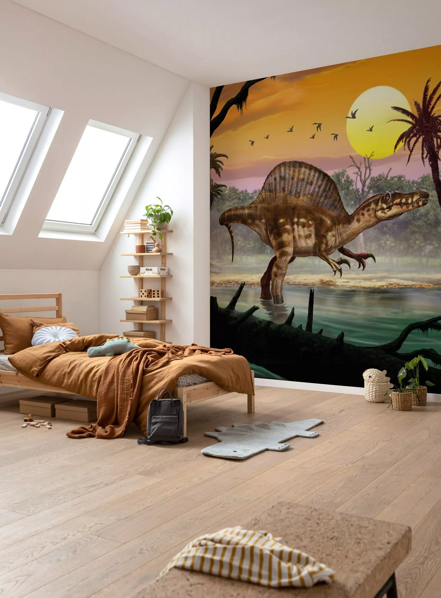 KOMAR Vlies Fototapete - Spinosaurus - Größe 250 x 280 cm mehrfarbig günstig online kaufen