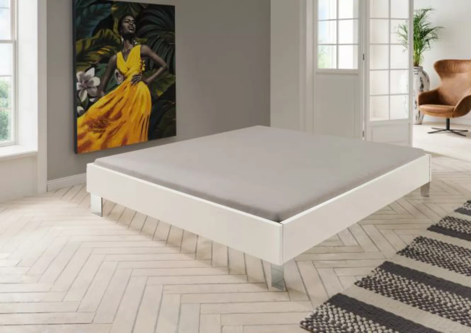 Bett 140x200 höhenverstellbar LEVELBEDS A von WIMEX Weiß günstig online kaufen