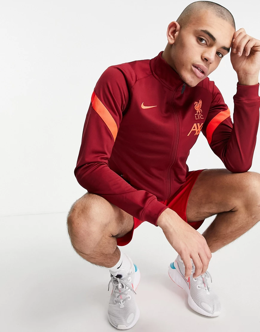 Nike Football – Liverpool FC – Trainingsjacke in Rot günstig online kaufen