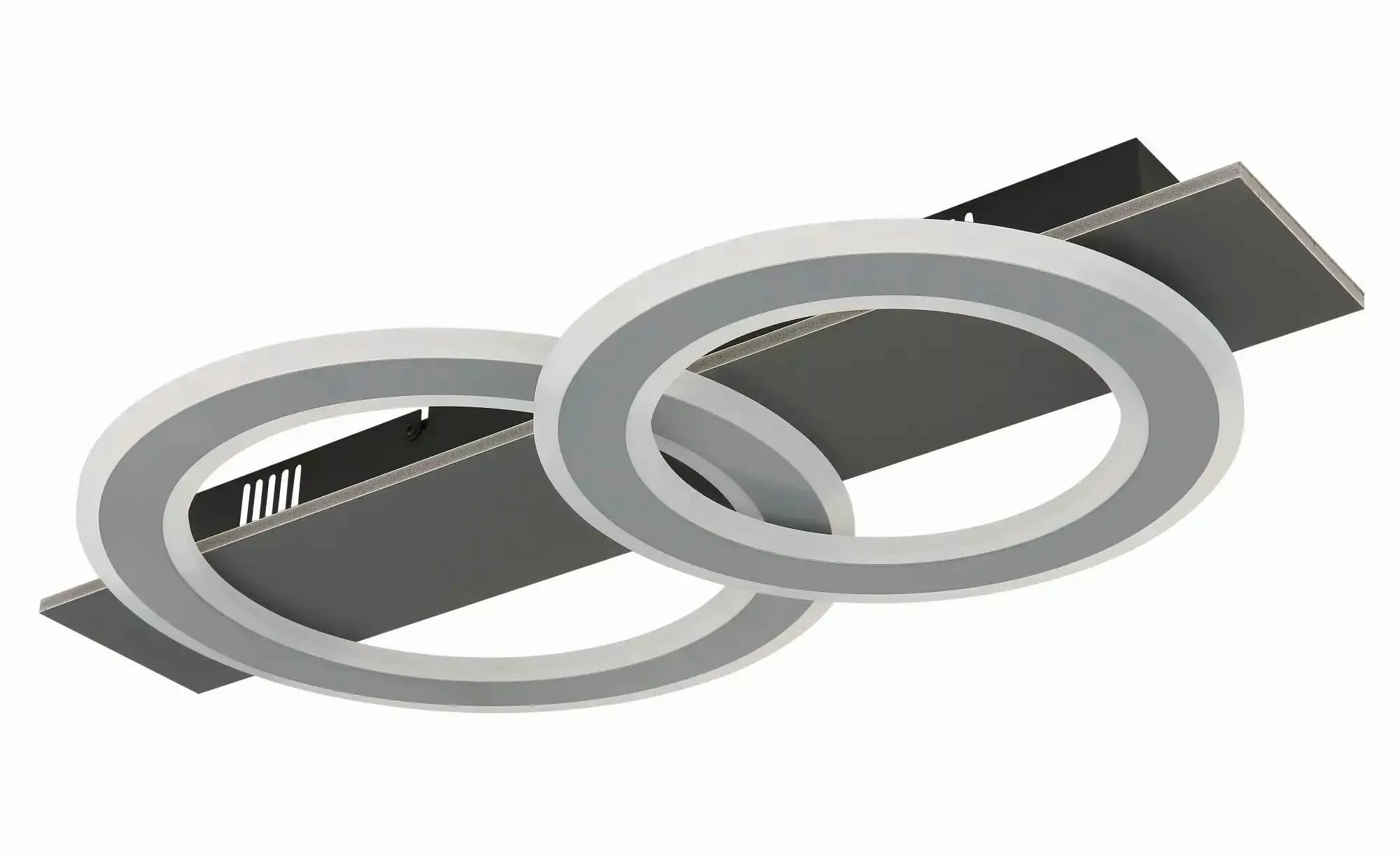 Globo Lighting Deckenleuchte   ¦ schwarz ¦ Maße (cm): B: 63 H: 7 Lampen & L günstig online kaufen