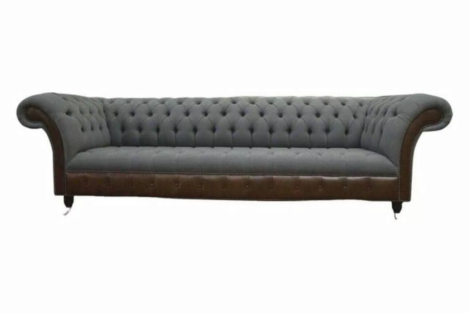 JVmoebel Sofa Englische Chesterfield Luxus Textil Sofa 4 Sitzer Sofa Polste günstig online kaufen