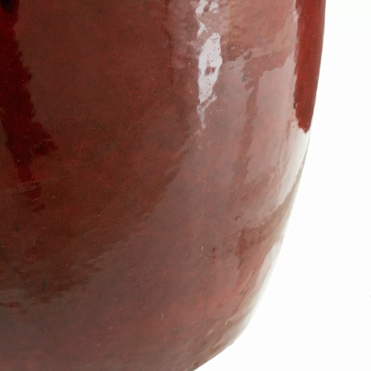 Vase 52 X 52 X 80 Cm Aus Keramik Rot (2 Stück) günstig online kaufen