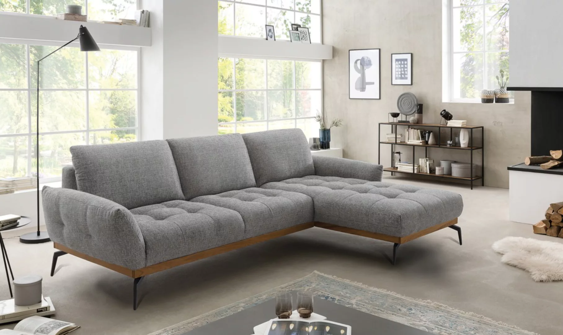 exxpo - sofa fashion Ecksofa "NICEA, erstklassiger Komfort, tolle Details, günstig online kaufen