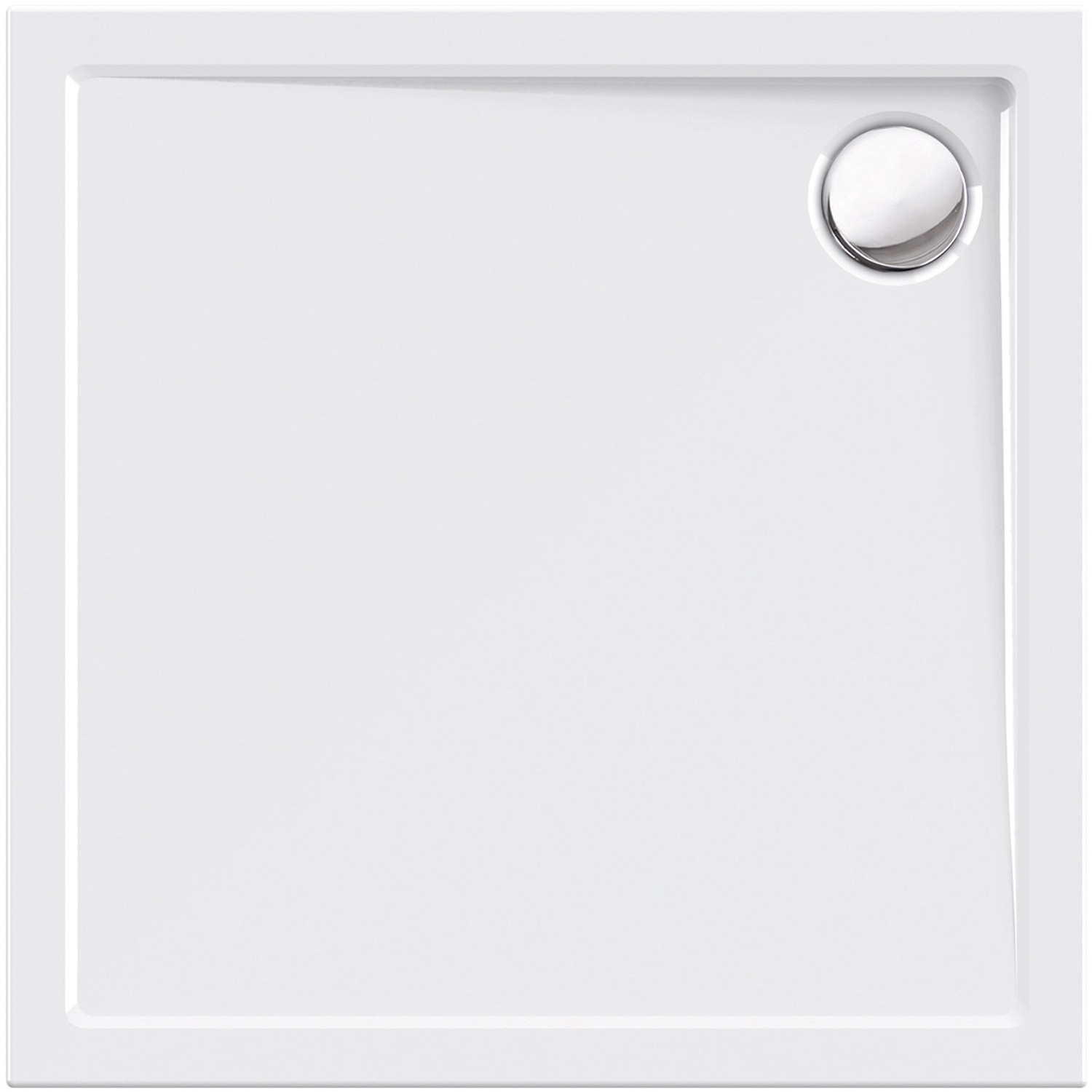 Acryl-Duschwanne Teso 80 x 80 x 2,5 cm Weiß günstig online kaufen