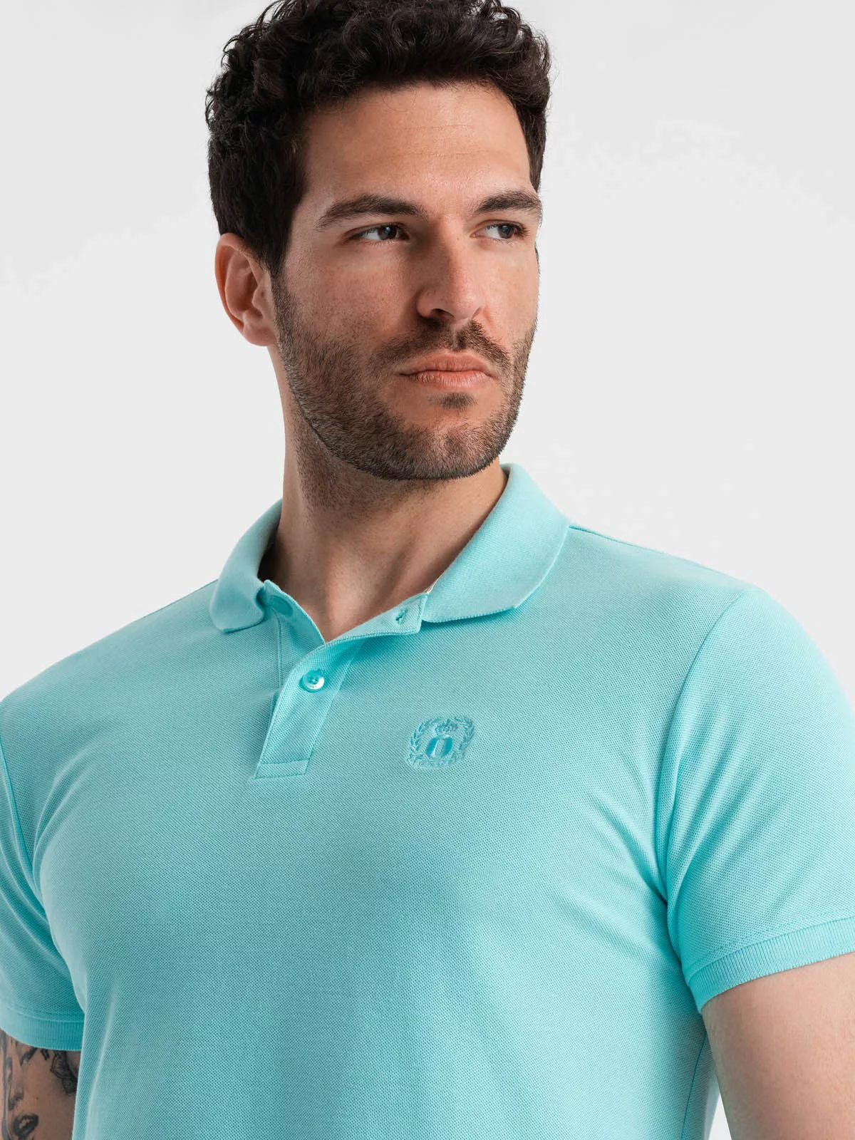 OMBRE Poloshirt Herren-Poloshirt aus Piqué-Strick BASIC günstig online kaufen