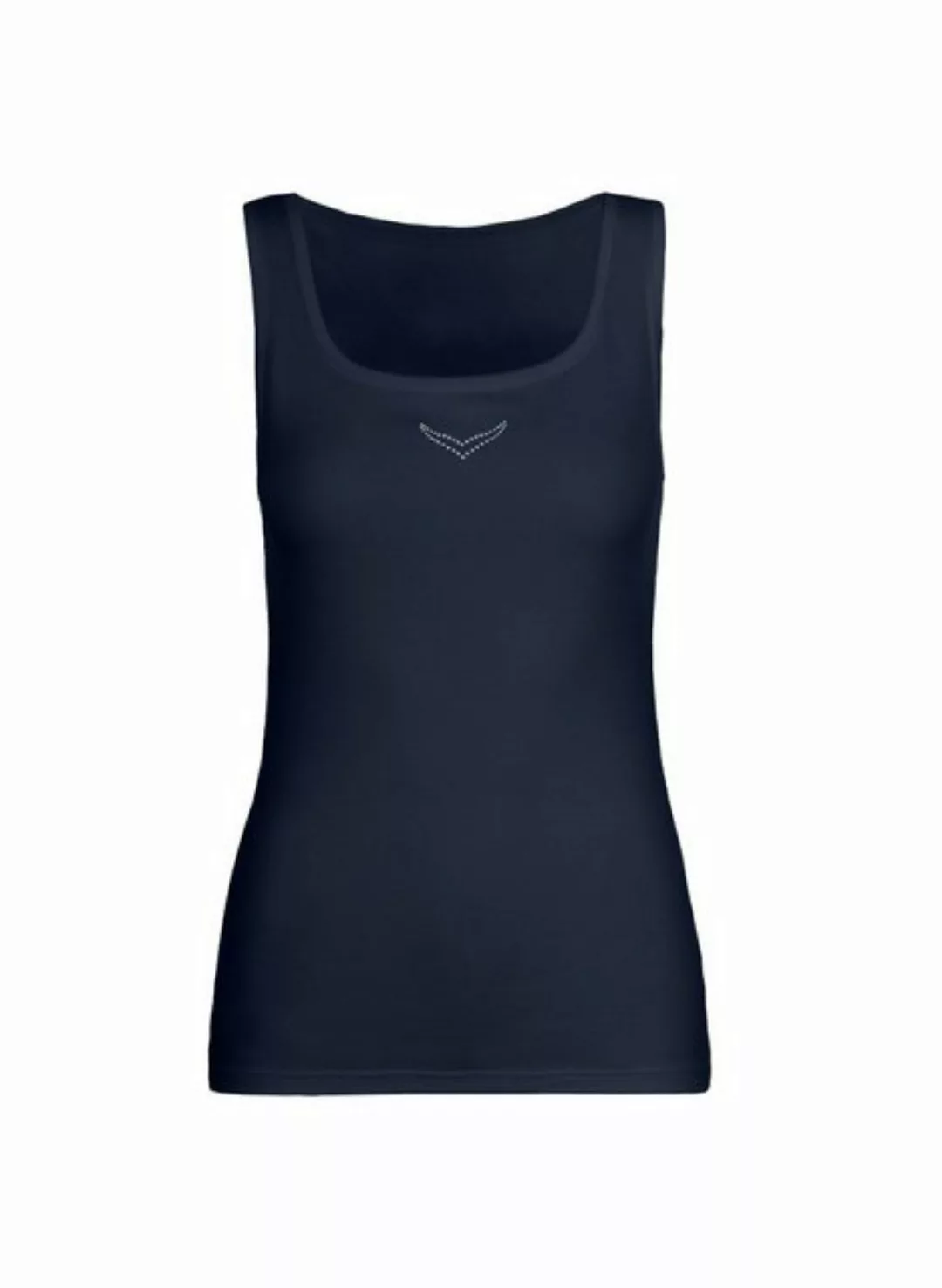 Trigema Tanktop "TRIGEMA Trägershirt mit Kristallsteinen", (1 tlg.) günstig online kaufen