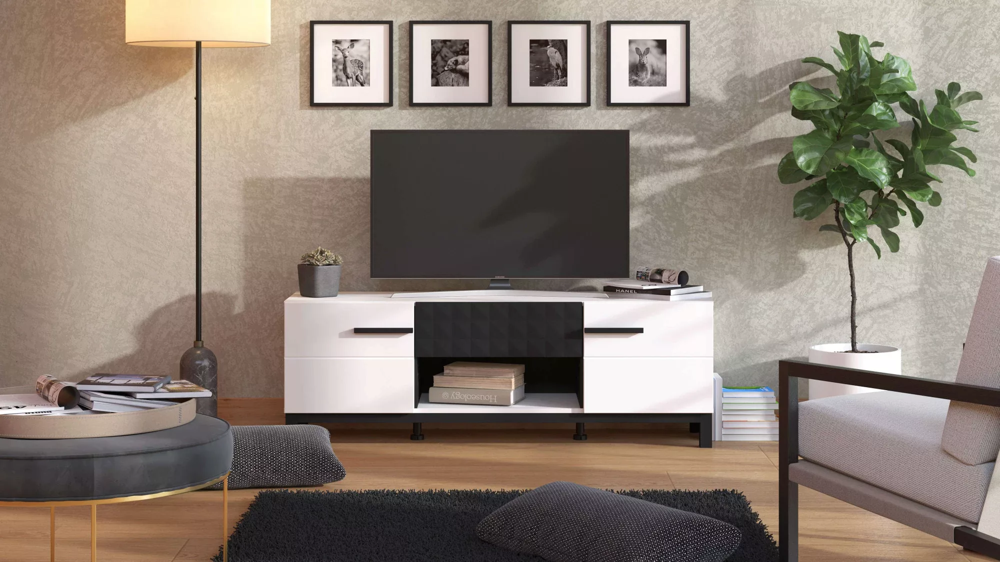 Home affaire TV-Board "Orleans, Breite 147,5 cm Lowboard, TV-Schrank, TV-St günstig online kaufen