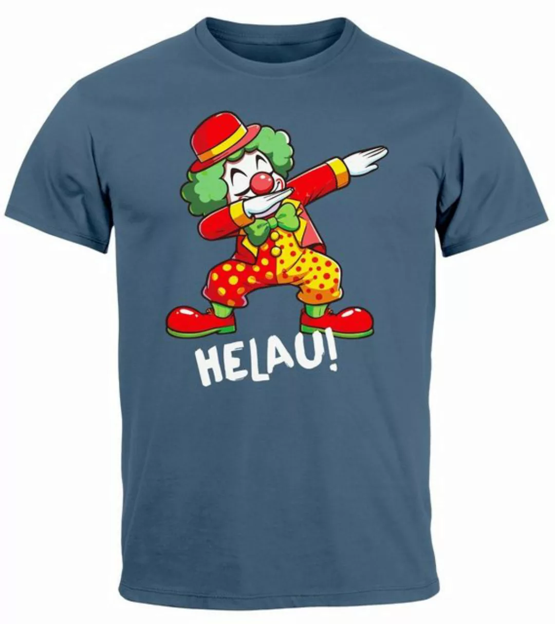 MoonWorks Print-Shirt Herren T-Shirt Fasching Karneval Dabbing Clown Kostüm günstig online kaufen