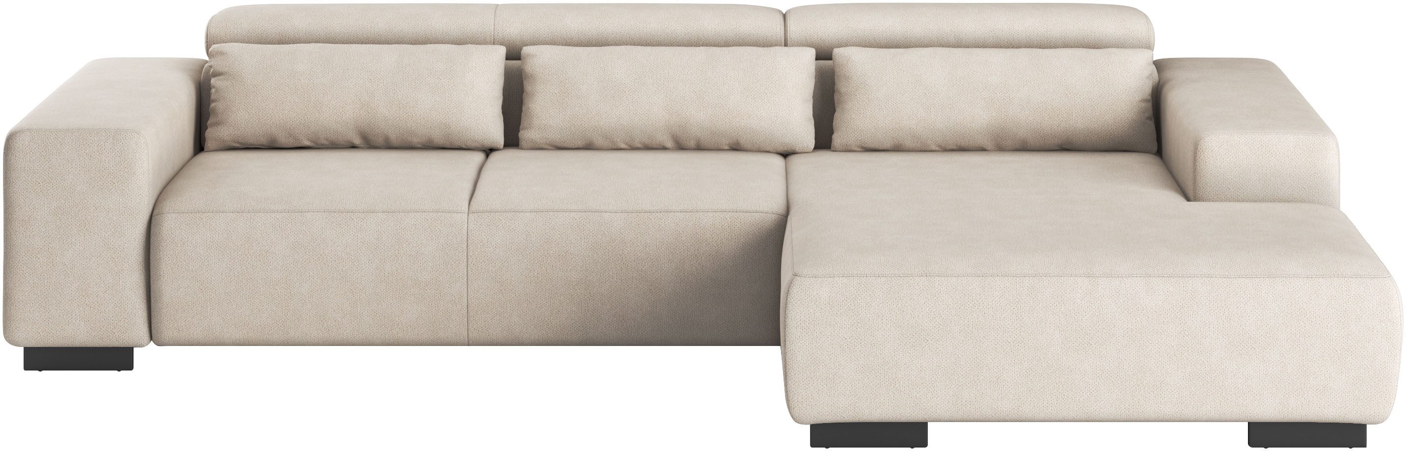 COTTA Ecksofa "Side L-Form, mit Kopfteilverstellung & 3 Nierenkissen", opti günstig online kaufen