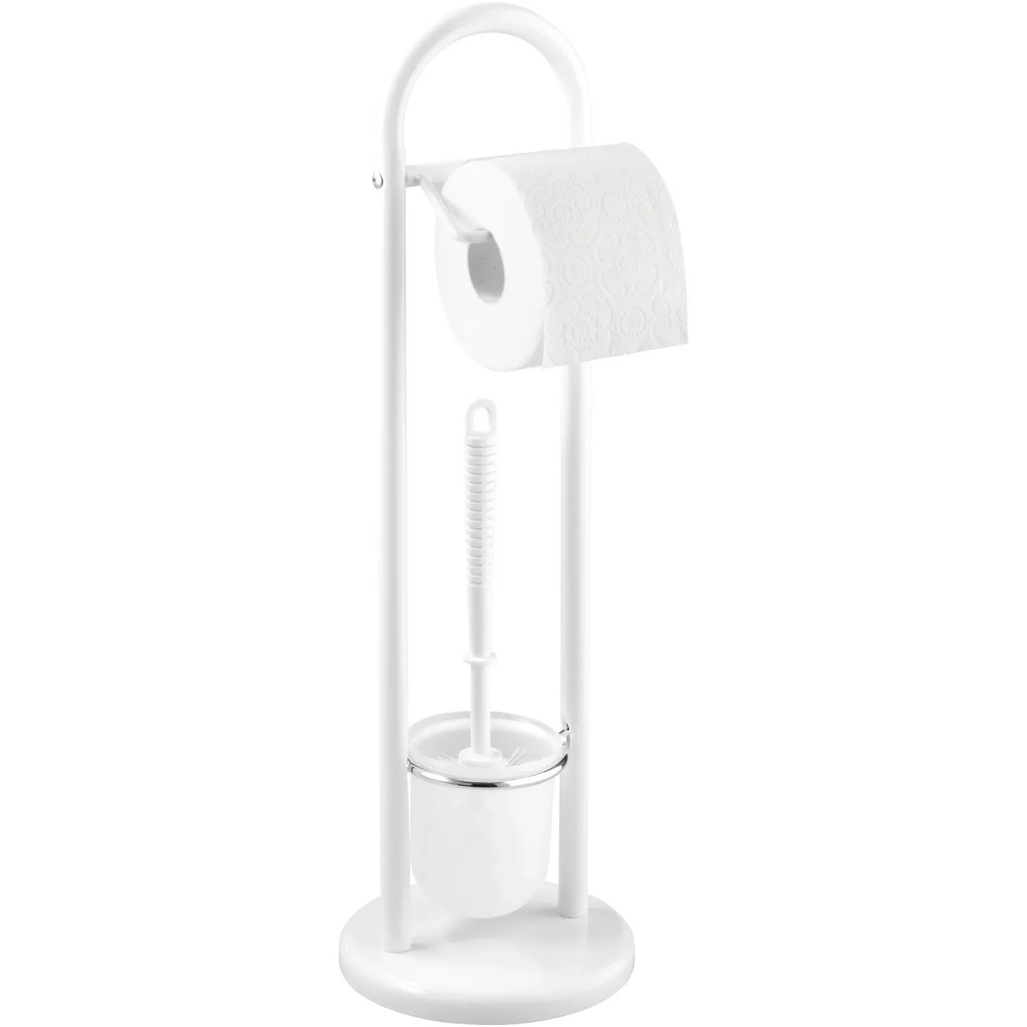 Wenko Stand WC-Garnitur Siena Weiß 63 cm x 19 cm x 19 cm günstig online kaufen