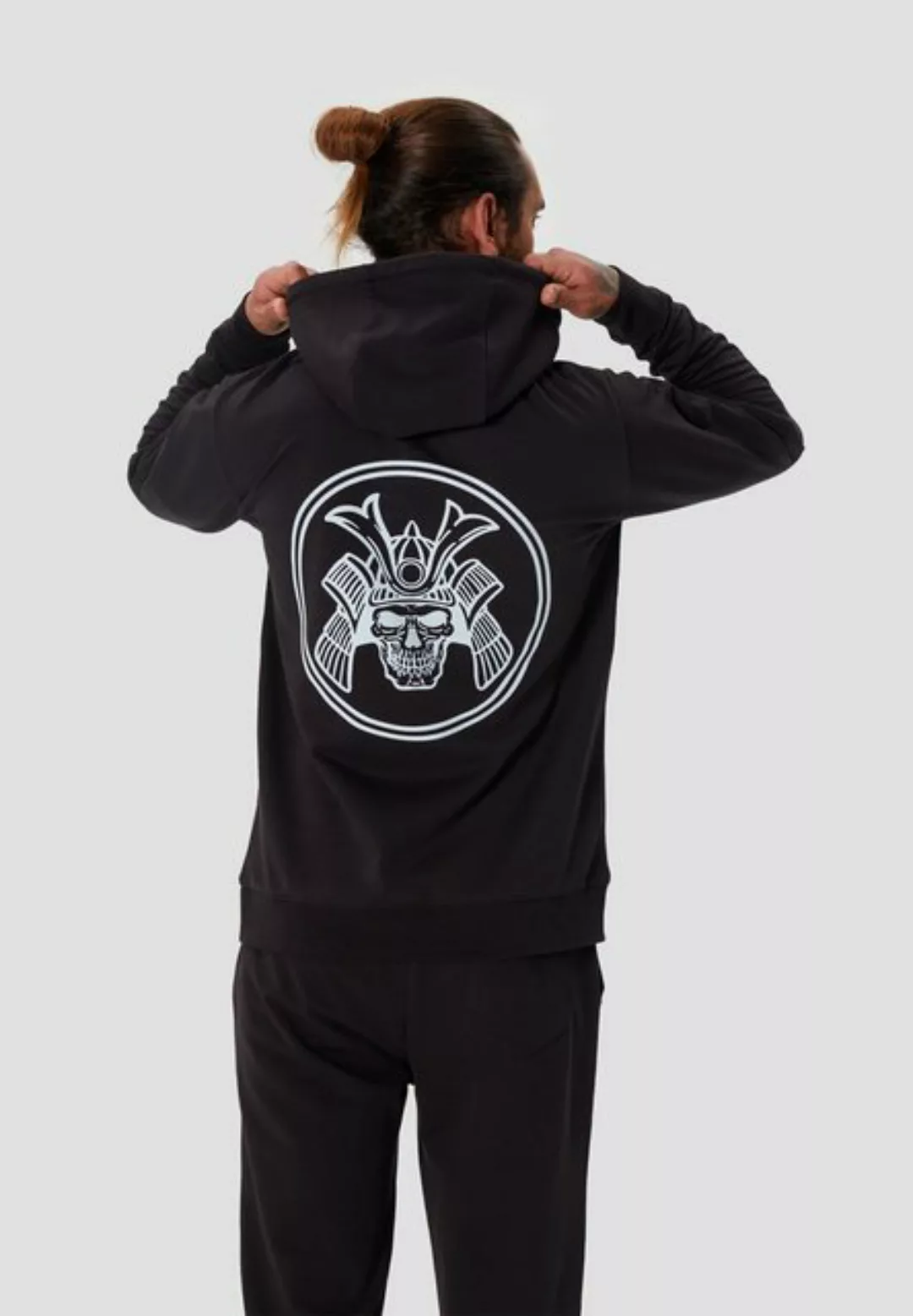 Oldskull Hoodie Basic Samurai Backprint Logo günstig online kaufen