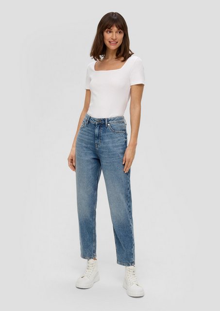 s.Oliver 7/8-Jeans Jeans Mom / Regular Fit / High Rise / Wide Leg günstig online kaufen