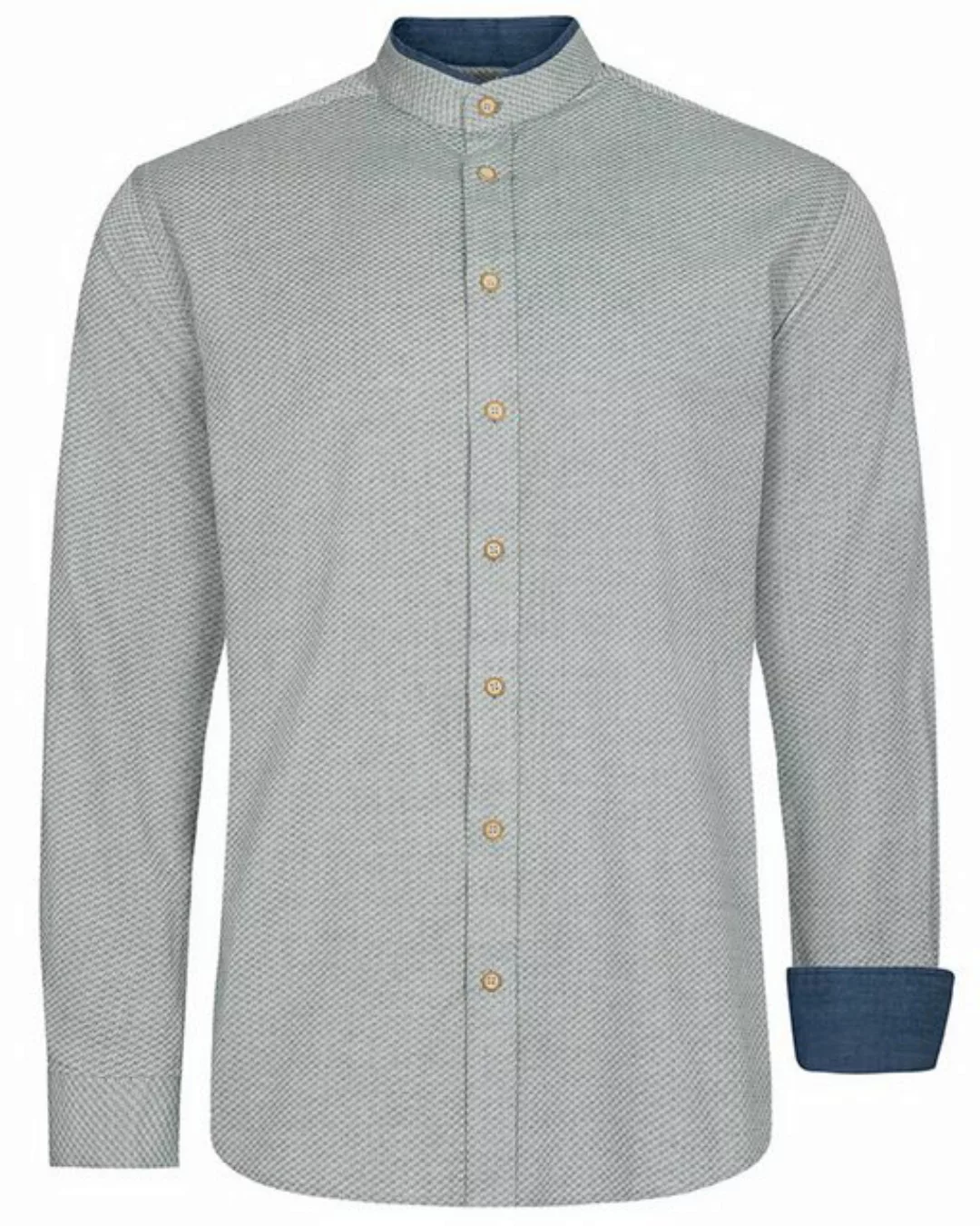 Maddox Trachtenhemd Trachtenhemd mit Stehkragen - Hemd-54, Grün günstig online kaufen