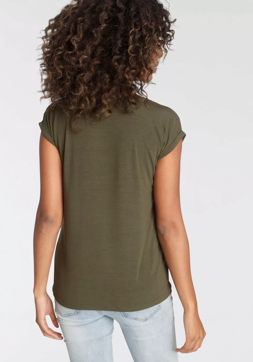 Tamaris T-Shirt mit Rundhalsausschnitt günstig online kaufen