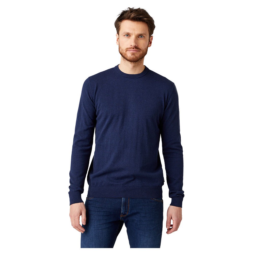 Wrangler Crew Knit Pullover M Navy günstig online kaufen