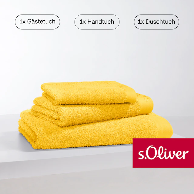 s.Oliver Handtuch Set »s. Oliver, besonders weich und saugfähig«, (Set, 3 S günstig online kaufen