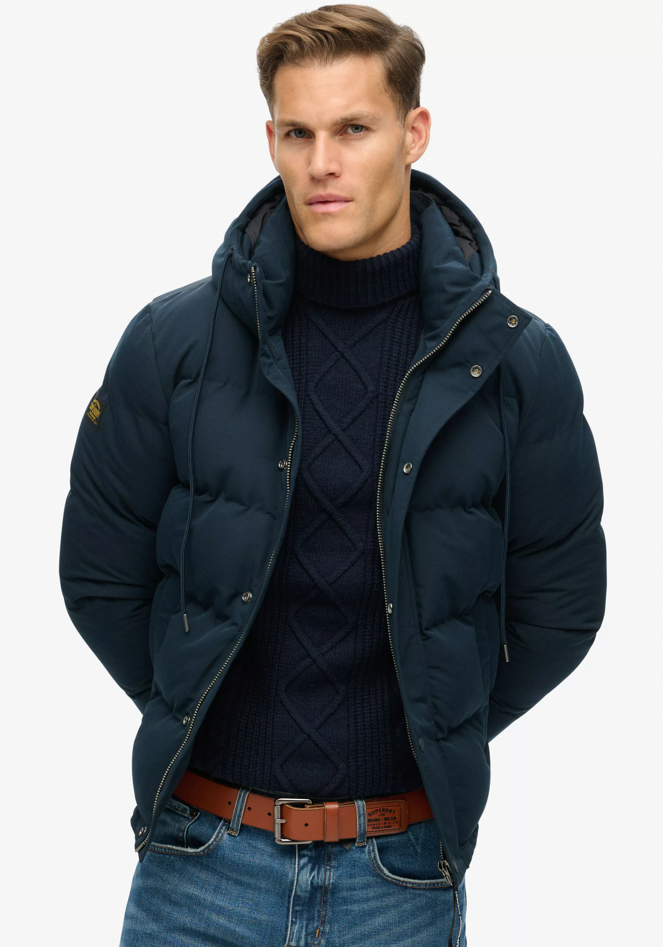 Superdry Steppjacke "Everest Hooded Puffer Jacket", mit Kapuze günstig online kaufen