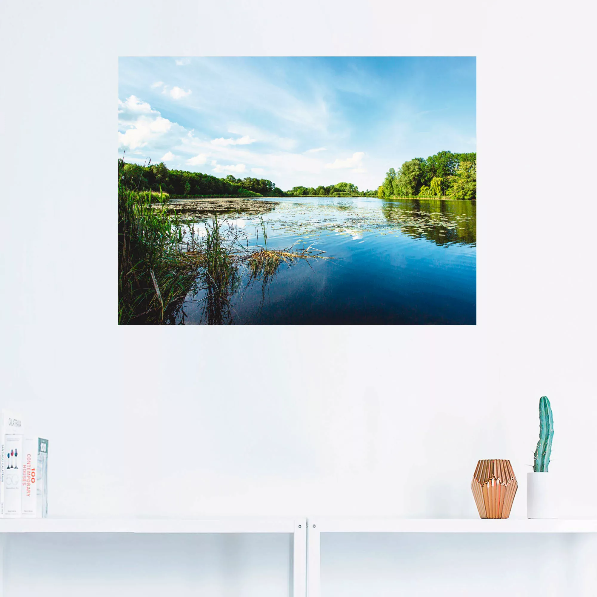 Artland Wandbild "Idylle pur", Gewässer, (1 St.), als Leinwandbild, Poster, günstig online kaufen