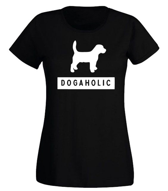 G-graphics T-Shirt Damen T-Shirt - Dogaholic Slim-fit, mit Frontprint, mit günstig online kaufen