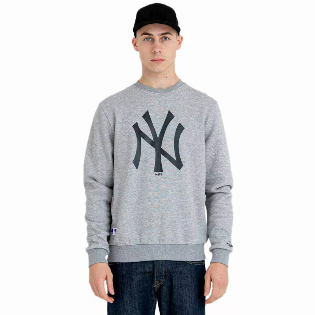 New Era Mlb Team Logo Crew Neck New York Yankees Sweatshirt S Grey Med günstig online kaufen