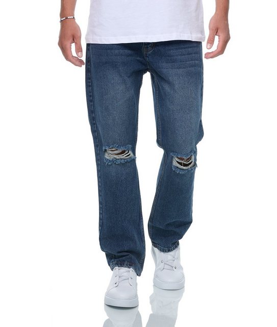 Denim House Relax-fit-Jeans Lässige Herren Baggy Jeans Relaxed Fit Blau 153 günstig online kaufen