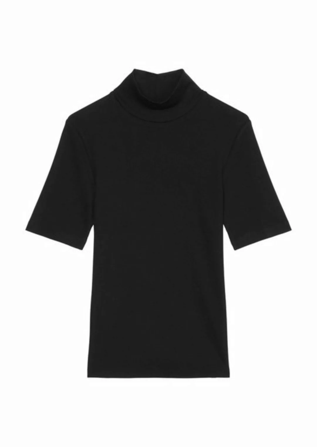 Marc O'Polo T-Shirt Ripp-Jersey-T-Shirt mit hohem Stehkragen günstig online kaufen