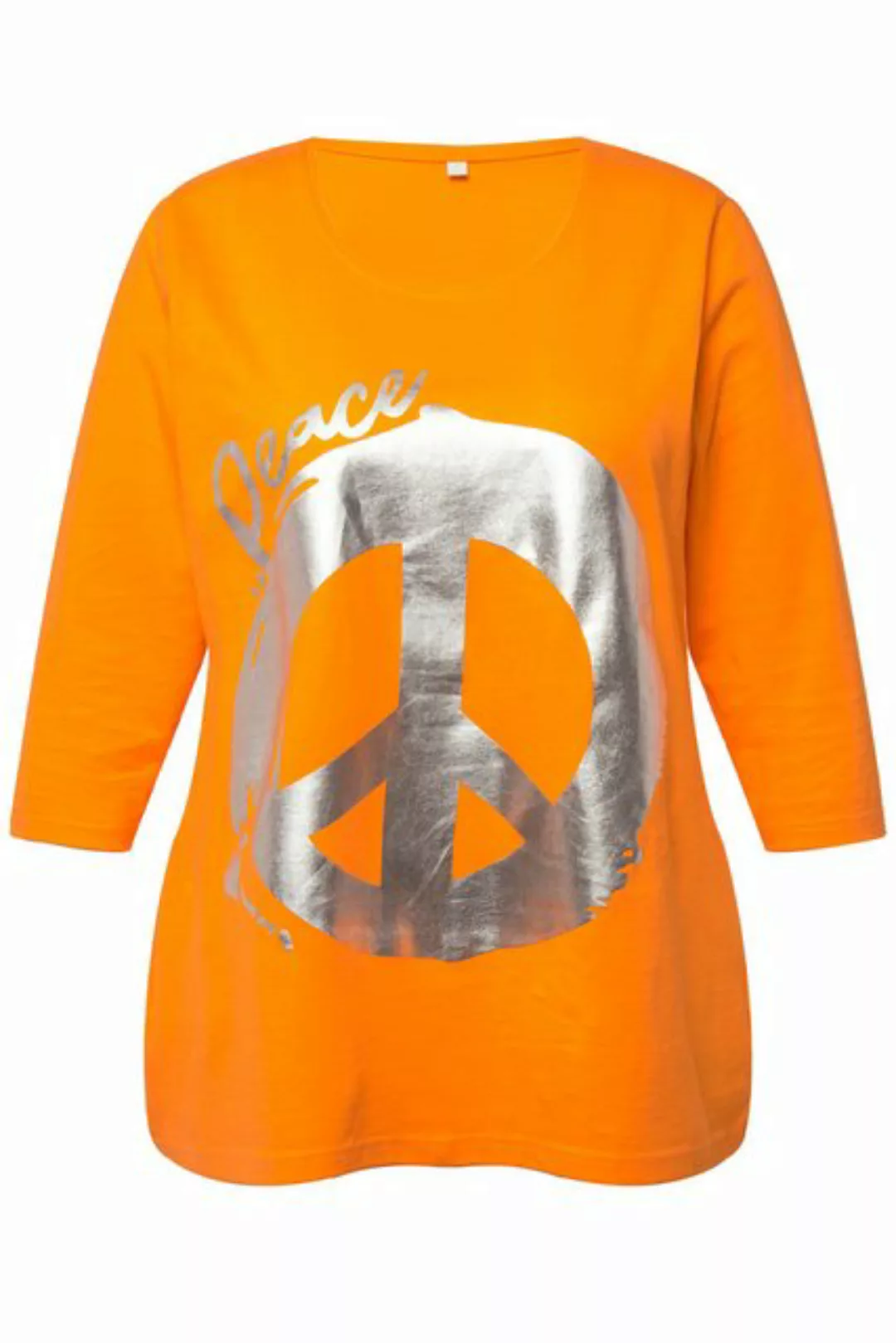 Angel of Style Rundhalsshirt T-Shirt Peace-Zeichen Rundhals 3/4-Ärmel günstig online kaufen