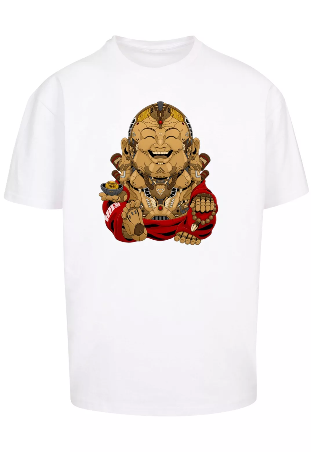 F4NT4STIC T-Shirt "Happy Cyber Buddha CYBERPUNK STYLES", Print günstig online kaufen