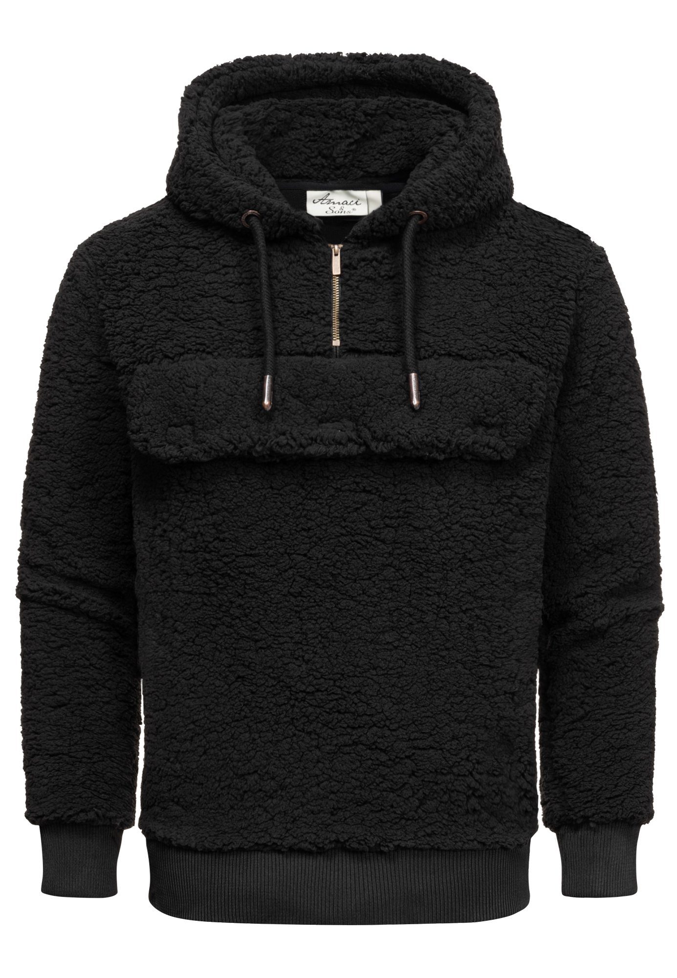 Amaci&Sons Kapuzenpullover RUXTON Windbreaker mit Teddyfell günstig online kaufen