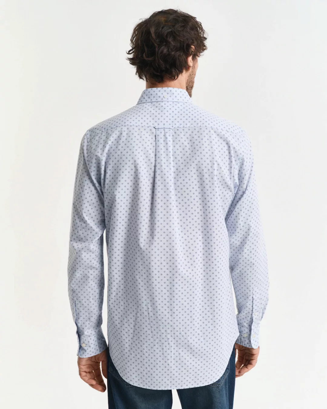 Gant Langarmhemd "REG MICRO PRINT SHIRT", mit modischem Muster günstig online kaufen