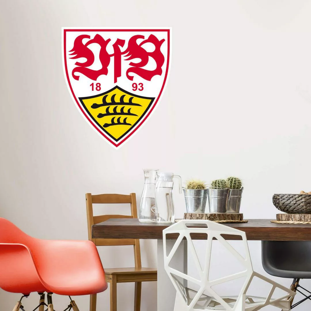 Wall-Art Wandtattoo "Fußball VfB Stuttgart Logo", selbstklebend, entfernbar günstig online kaufen