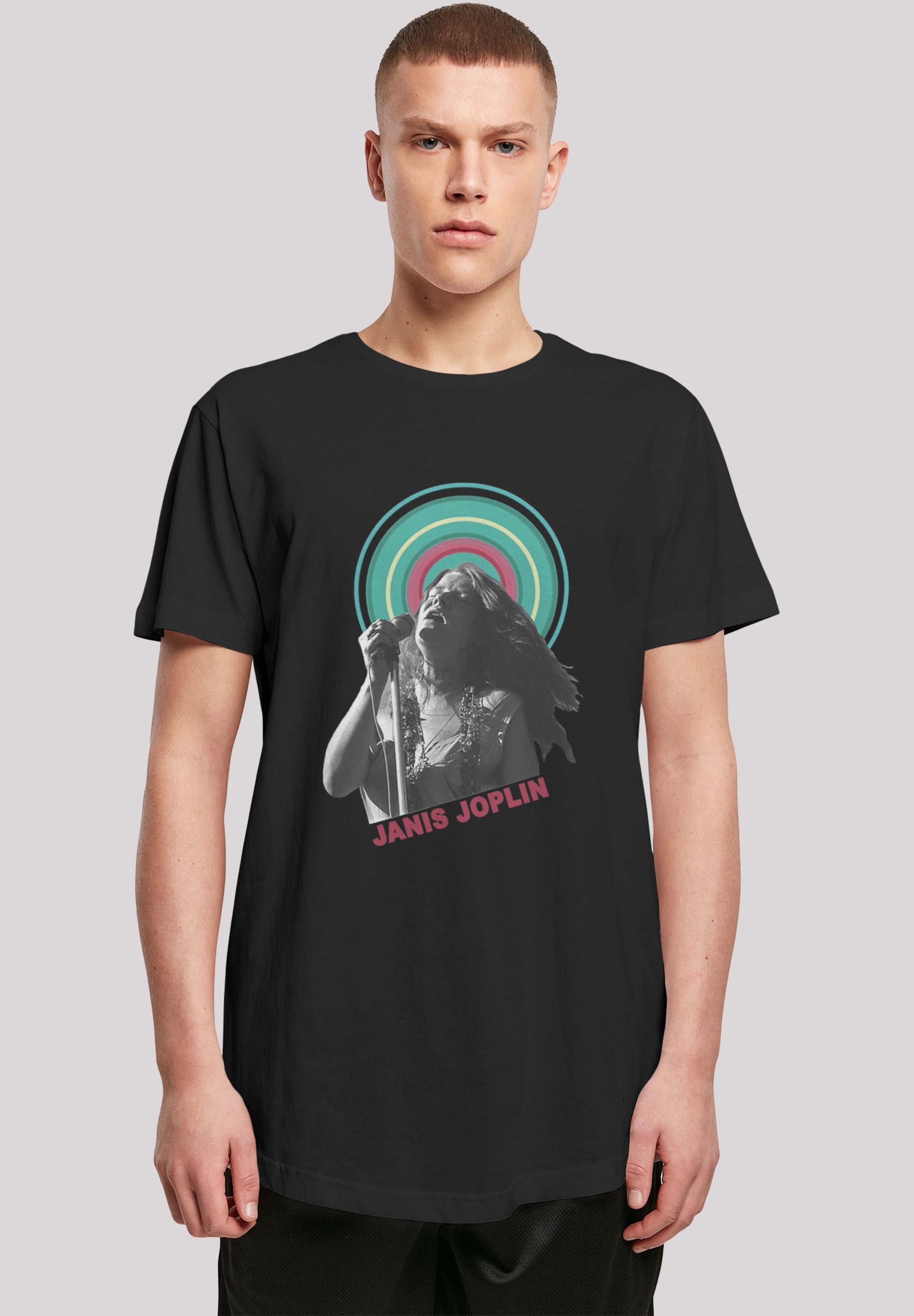 F4NT4STIC T-Shirt "Long Cut T-Shirt Janis Joplin Halo Photo", Herren,Premiu günstig online kaufen