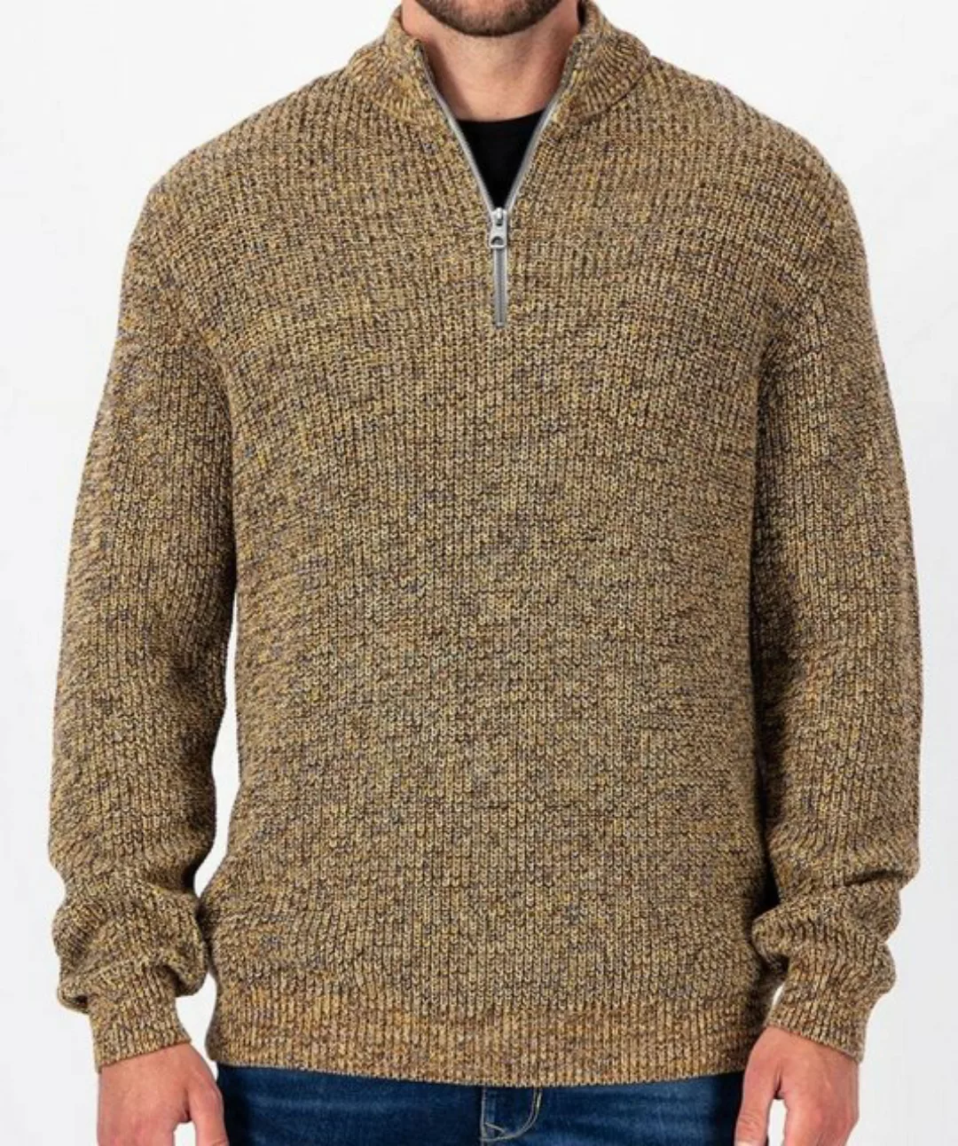 FYNCH-HATTON Sweatshirt Zip Troyer, Mouline günstig online kaufen